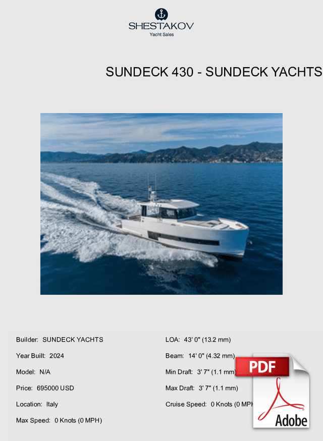 Sundeck 430 - N/A - 2024