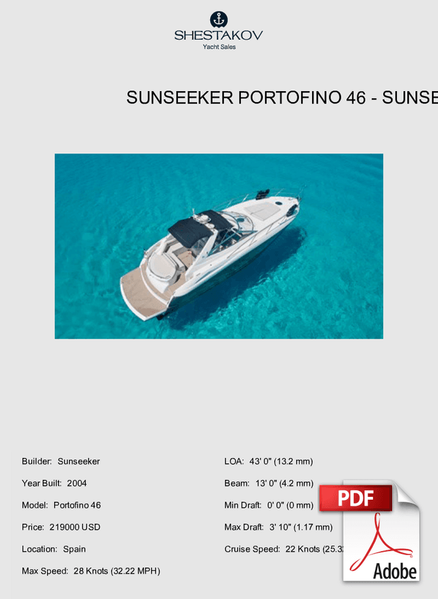 SUNSEEKER PORTOFINO 46 - Portofino 46 - 2004