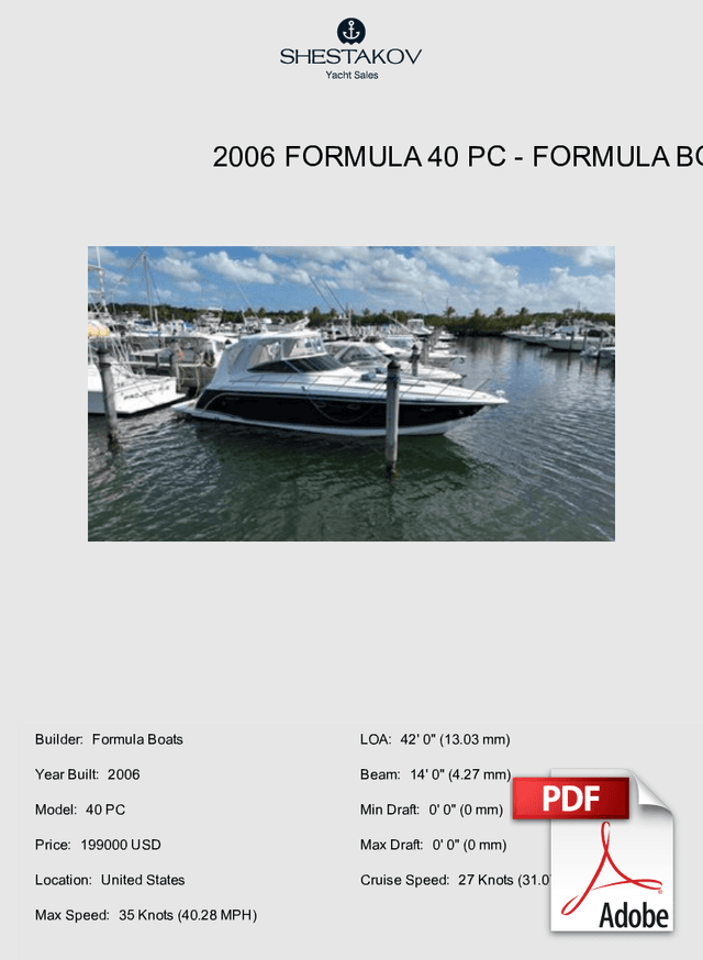 2006 Formula 40 PC - 40 PC - 2006