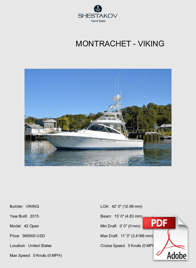 Montrachet - 42 Open - 2015