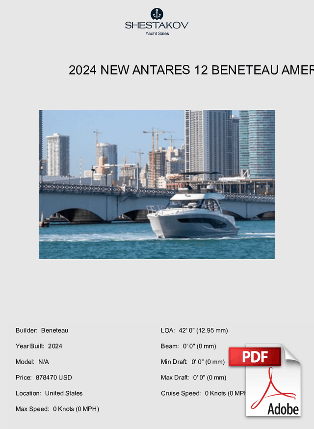 2024 NEW ANTARES 12 BENETEAU AMERICA - N/A - 2024