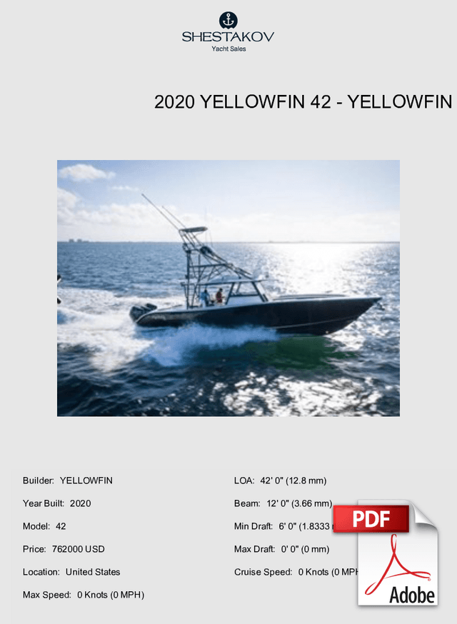 2020 Yellowfin 42 - 42 - 2020