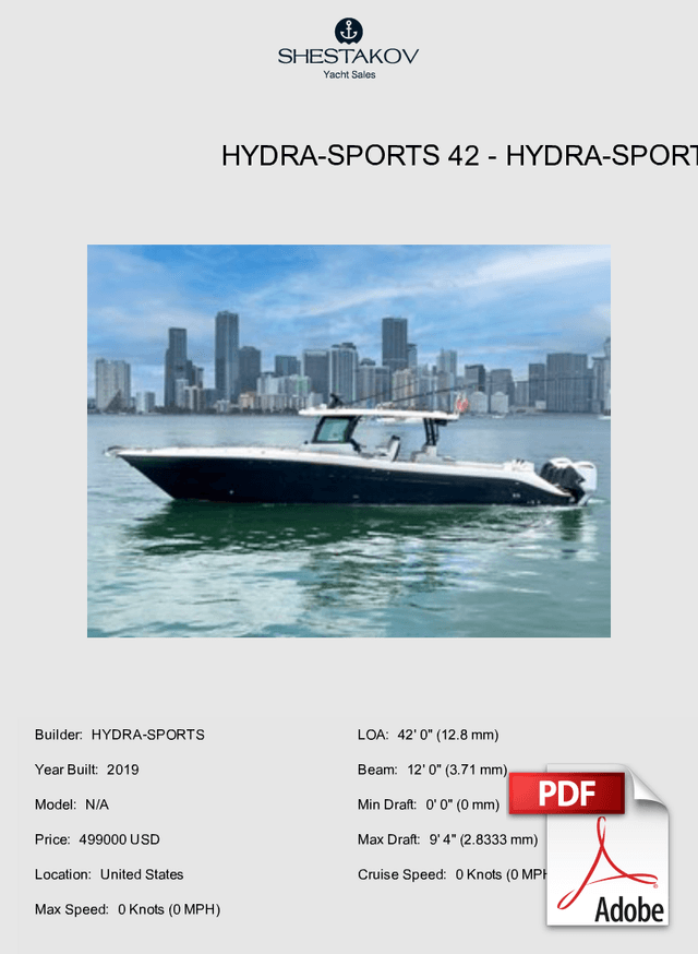 HYDRA-SPORTS 42 - N/A - 2019