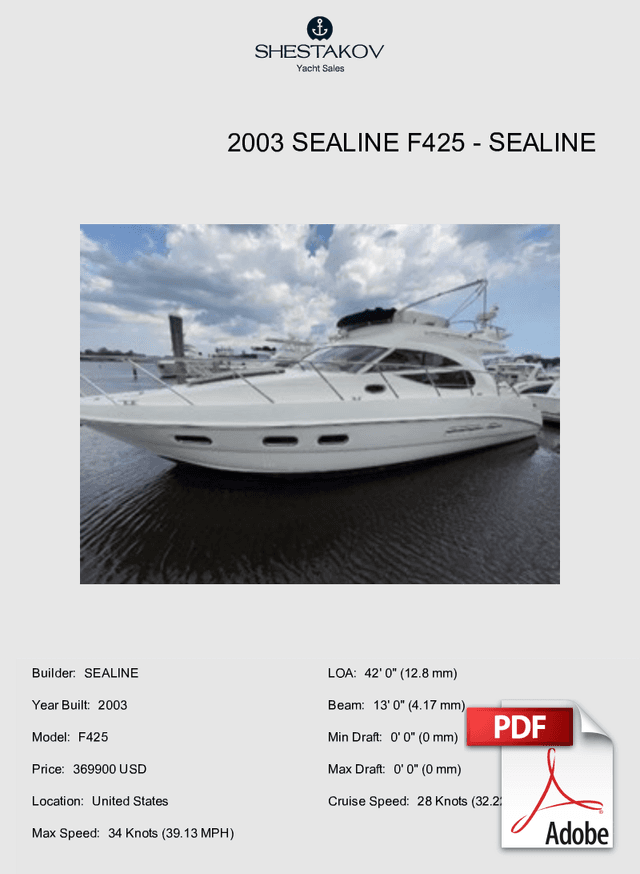 2003 Sealine F425 - F425 - 2003