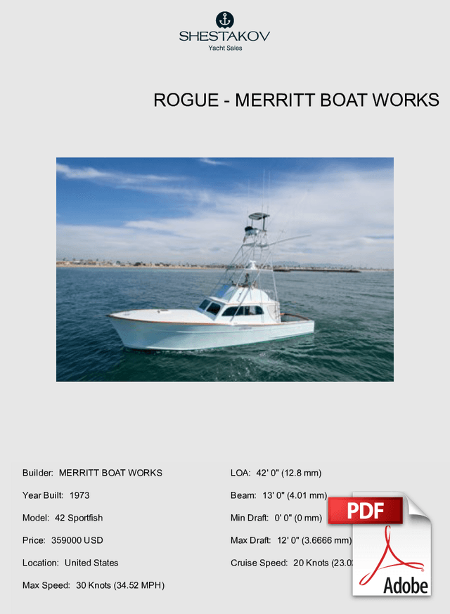 Rogue - 42 Sportfish - 1973