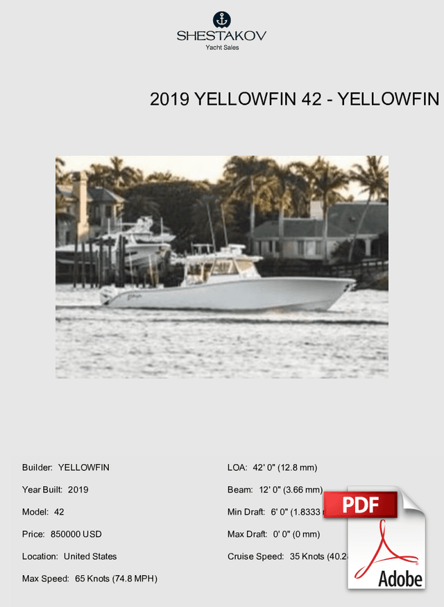 2019 Yellowfin 42 - 42 - 2019