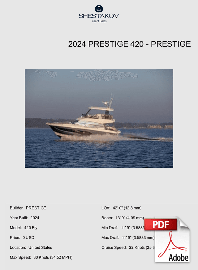 2024 Prestige 420 - 420 Fly - 2024