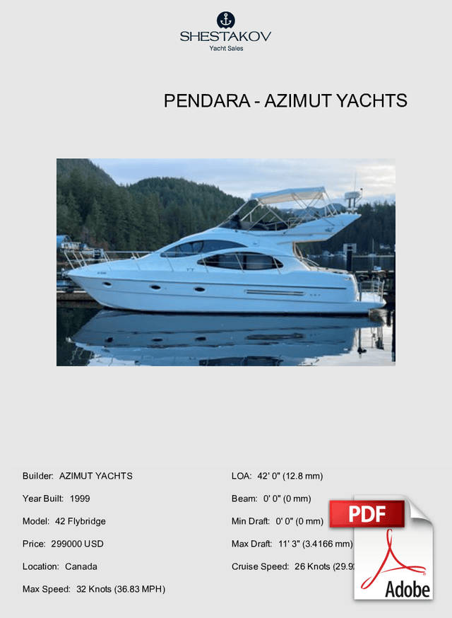 Pendara - 42 Flybridge - 1999