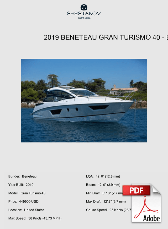 2019 Beneteau Gran Turismo 40 - Gran Turismo 40 - 2019