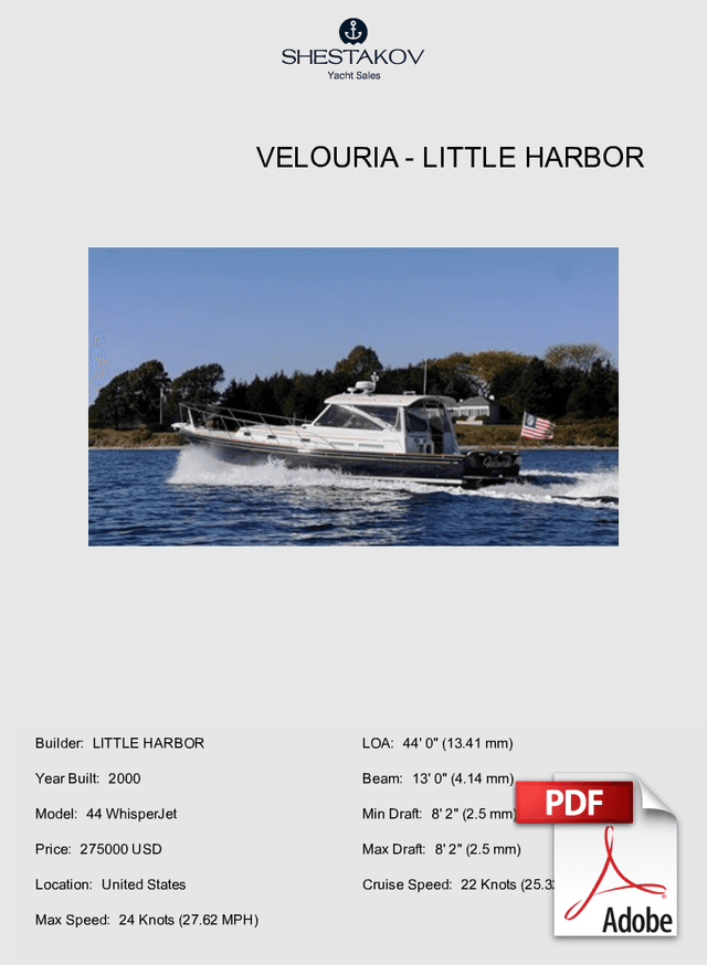 VELOURIA - 44 WhisperJet - 2000