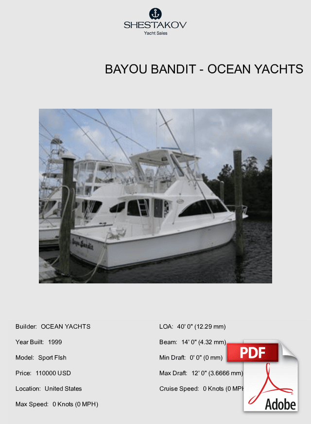 Bayou Bandit - Sport FIsh - 1999