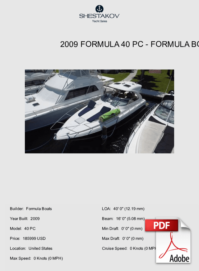 2009 Formula 40 PC - 40 PC - 2009