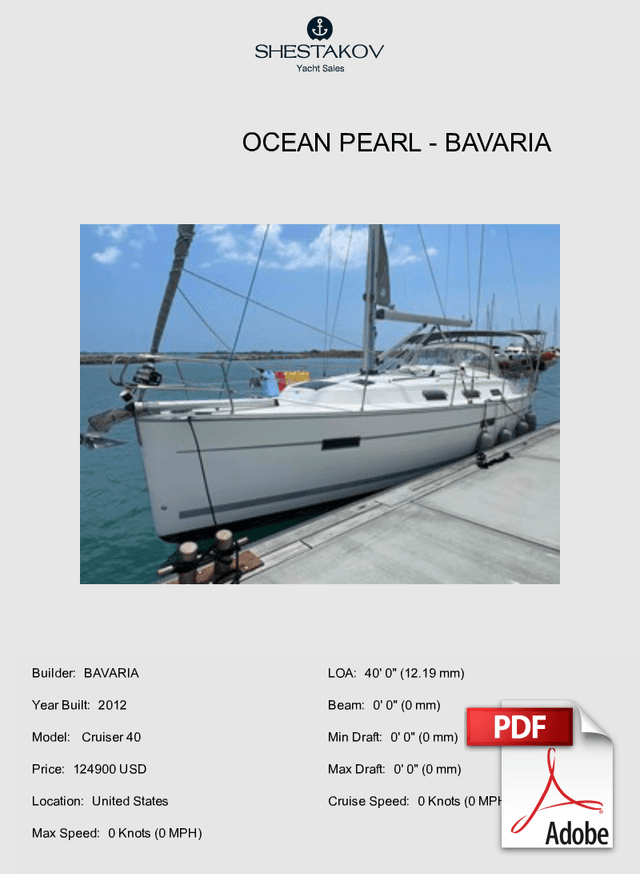 OCEAN PEARL -  Cruiser 40 - 2012