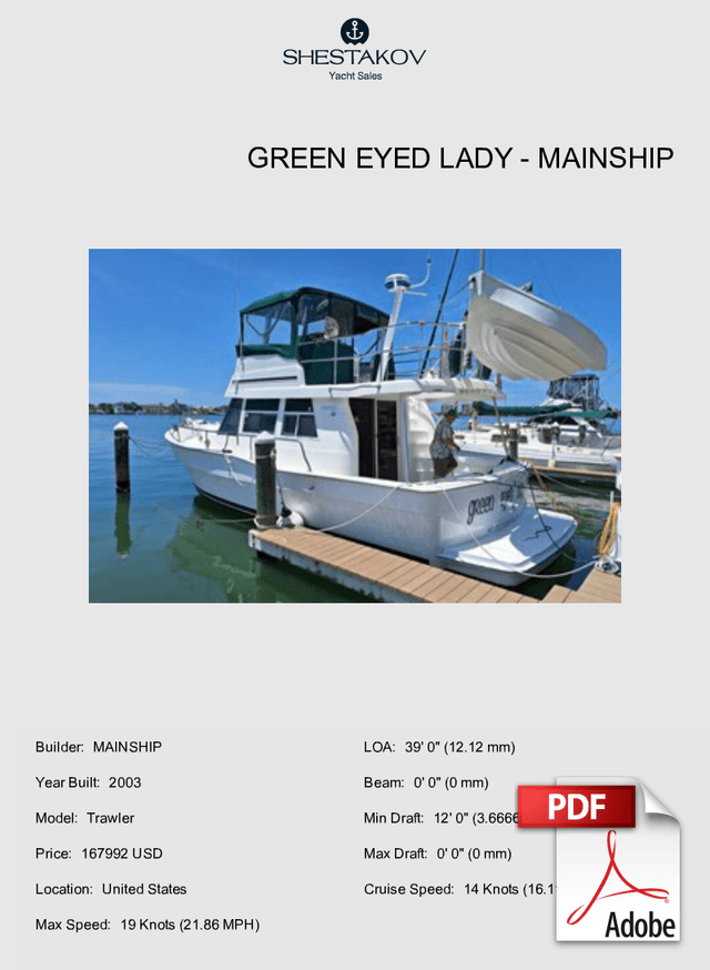 Green Eyed Lady - Trawler - 2003