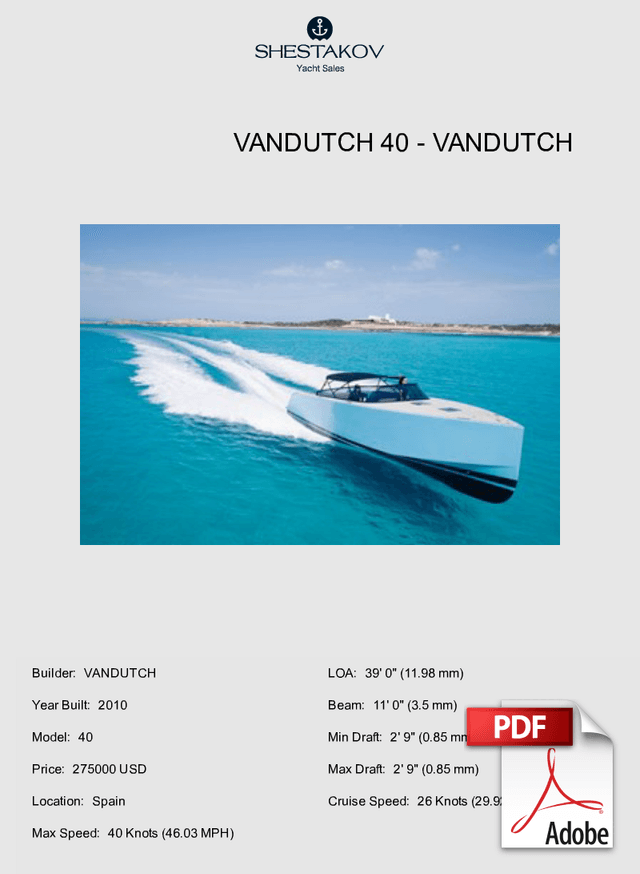 VANDUTCH 40 - 40 - 2010