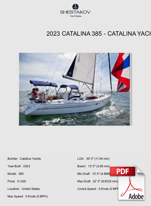 2023 Catalina 385 - 385 - 2023