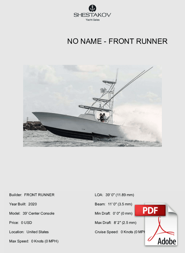 No Name - 39' Center Console - 2020