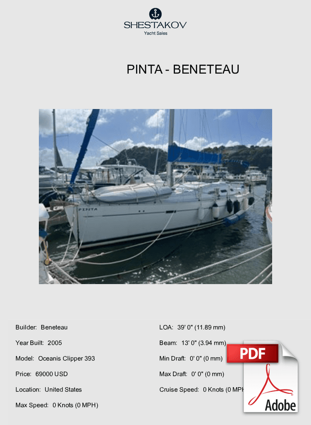 Pinta - Oceanis Clipper 393 - 2005