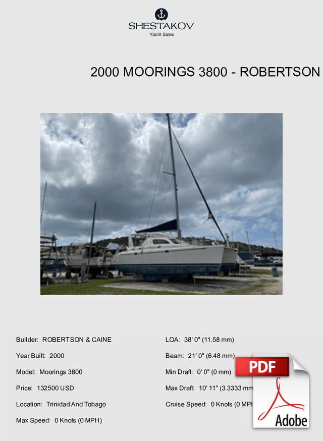 2000 Moorings 3800 - Moorings 3800 - 2000