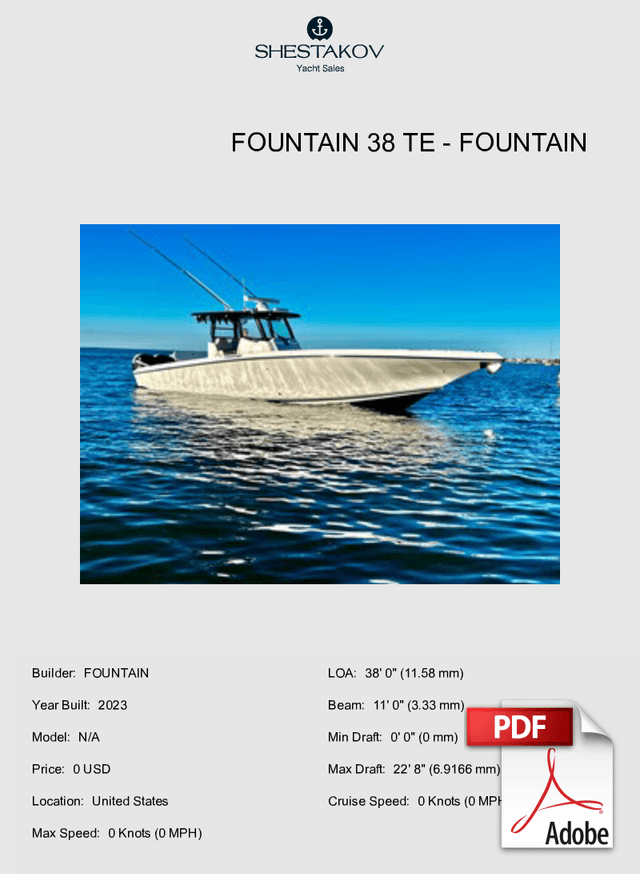 Fountain 38 TE - N/A - 2023