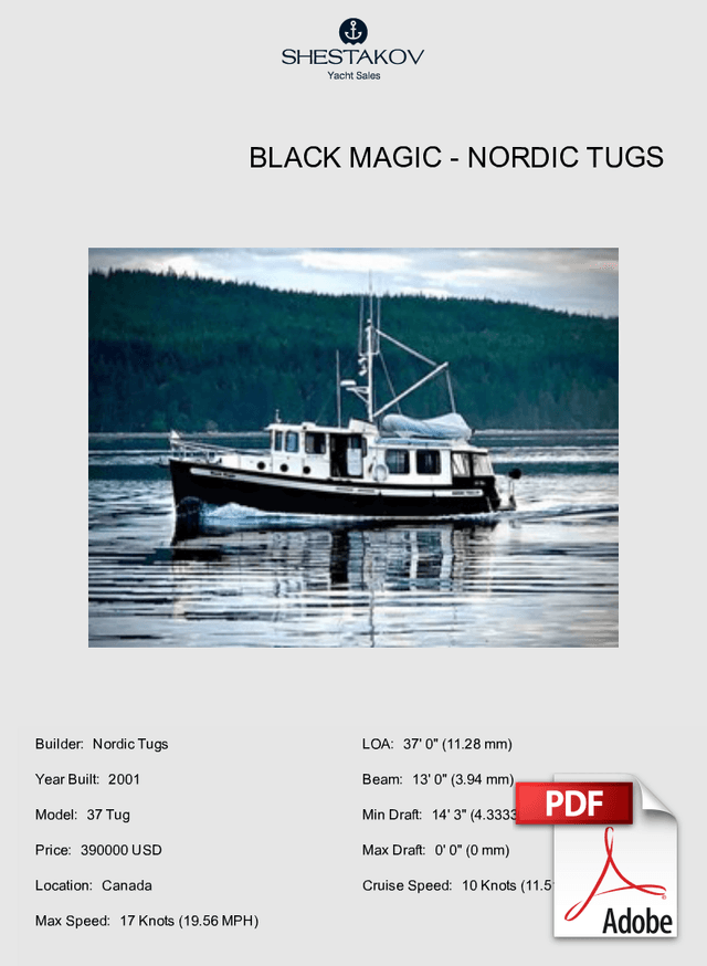 BLACK MAGIC - 37 Tug - 2001