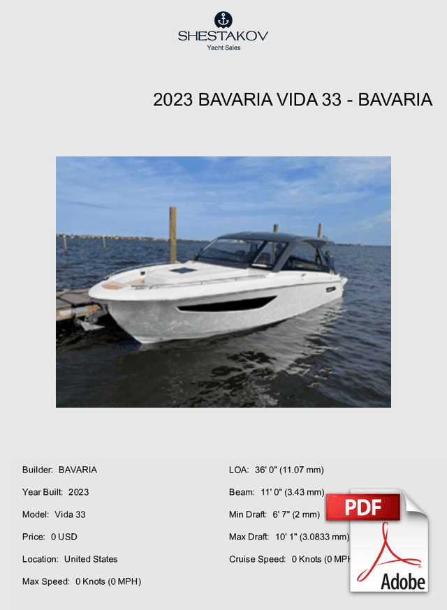 2023 Bavaria Vida 33 - Vida 33 - 2023