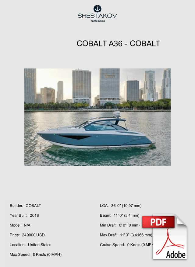 COBALT A36 - N/A - 2018