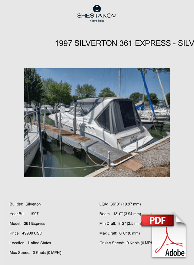 1997 Silverton 361 Express - 361 Express - 1997