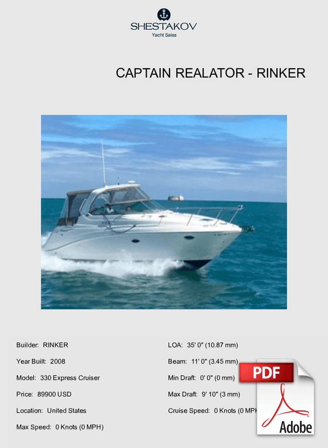 Captain Realator - 330 Express Cruiser - 2008