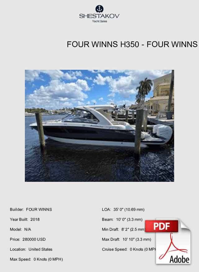 Four Winns H350 - N/A - 2019