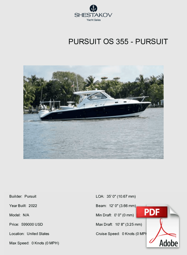 PURSUIT OS 355 - N/A - 2022