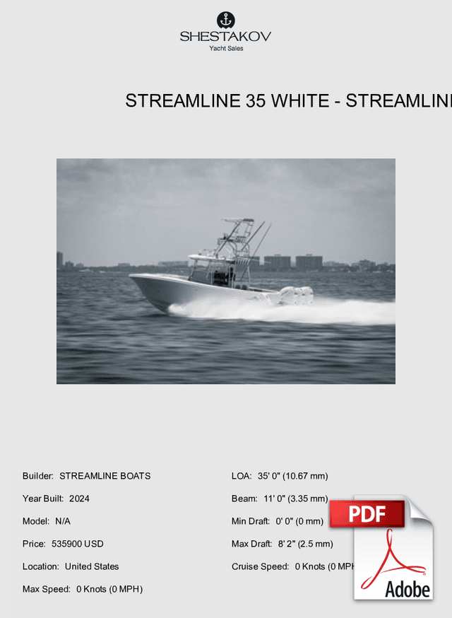 STREAMLINE 35 WHITE - N/A - 2024