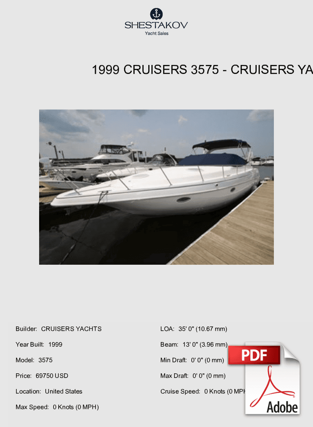 1999 Cruisers 3575 - 3575 - 1999