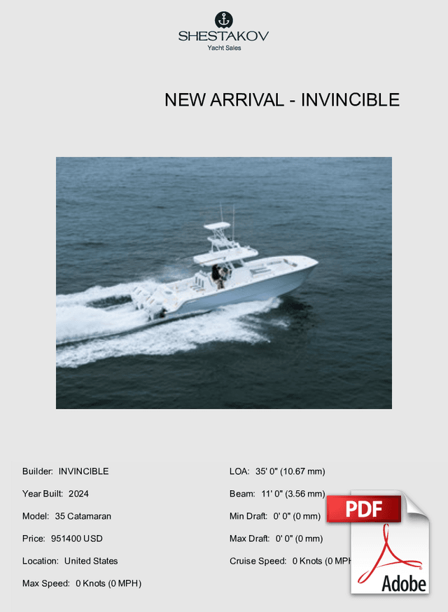 New Arrival - 35 Catamaran - 2024