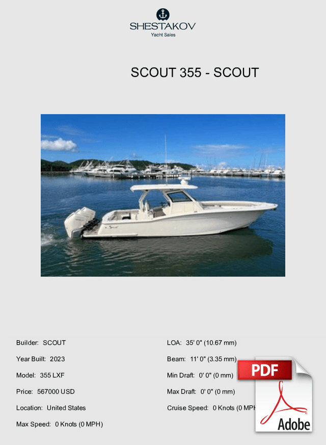 Scout 355 - 355 LXF - 2023