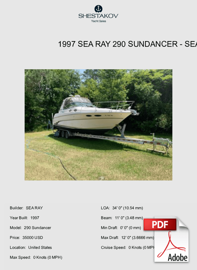 1997 Sea Ray 290 Sundancer - 290 Sundancer - 1997