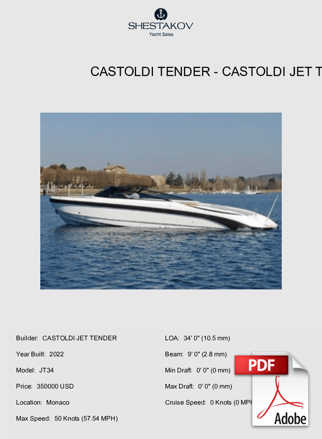 CASTOLDI TENDER - JT34 - 2022