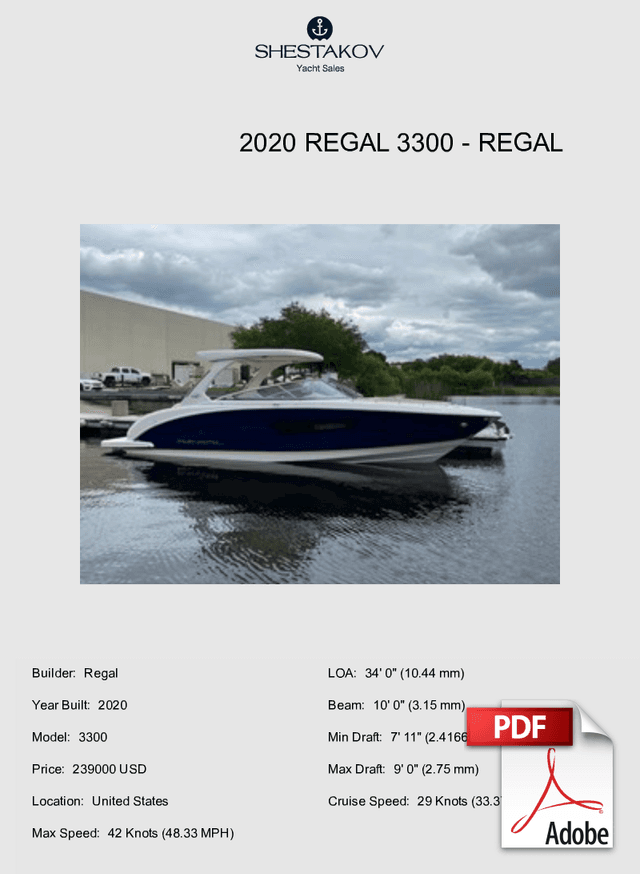 2020 Regal 3300 - 3300 - 2020