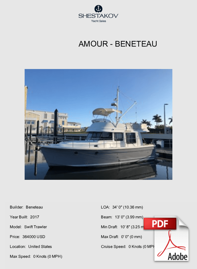 Amour - Swift Trawler - 2018