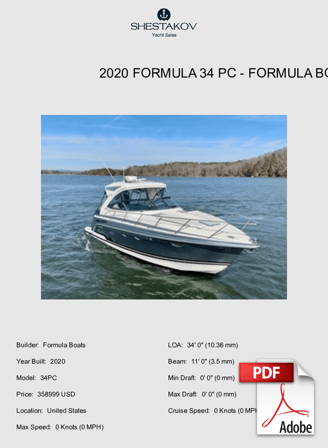 2020 Formula 34 PC - 34PC - 2020