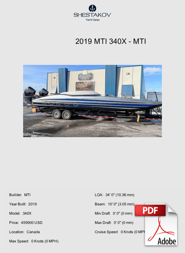 2019 MTI 340X - 340X - 2019