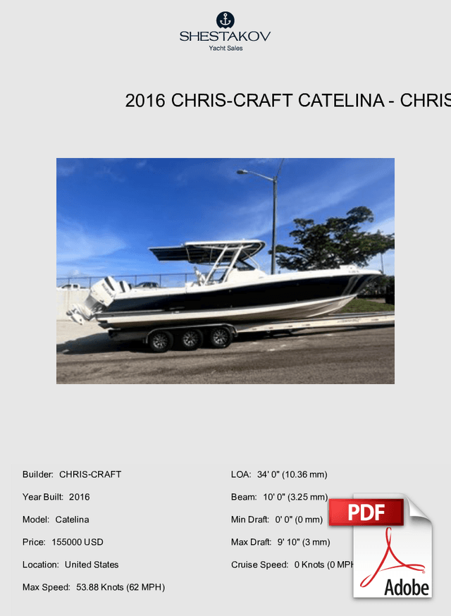 2016 Chris-Craft Catelina - Catelina - 2016