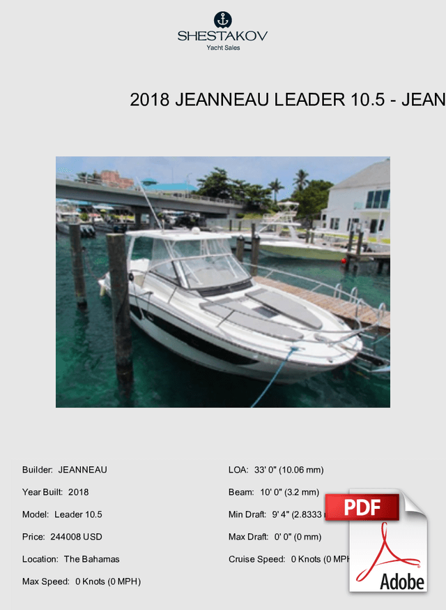 2018 Jeanneau Leader 10.5 - Leader 10.5 - 2018