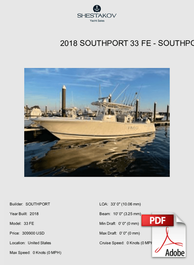 2018 Southport 33 FE - 33 FE - 2018