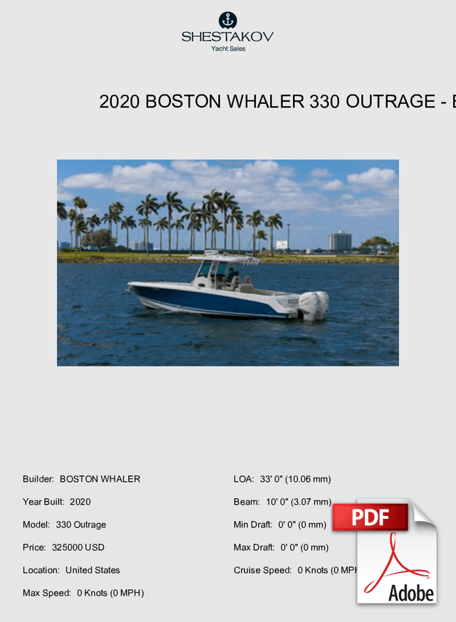 2020 Boston Whaler 330 Outrage - 330 Outrage - 2020