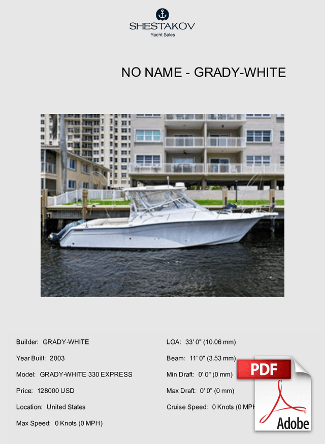 No Name - GRADY-WHITE 330 EXPRESS - 2003