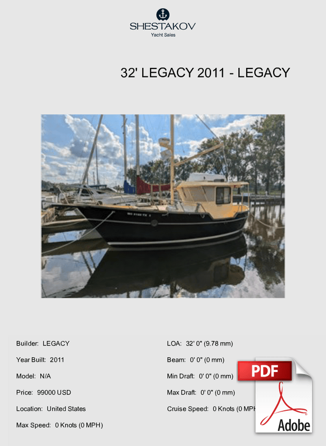 32' LEGACY 2011 - N/A - 2011