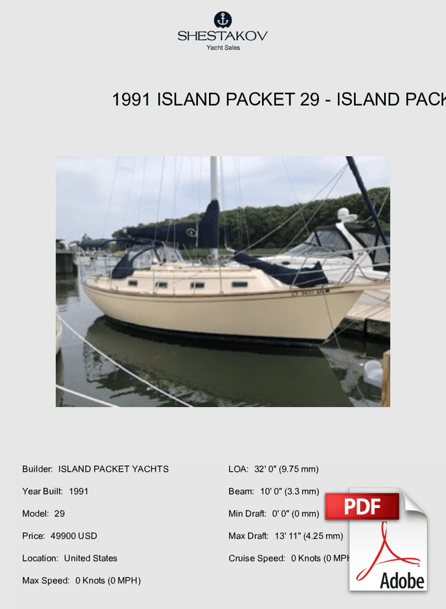 1991 Island Packet 29 - 29 - 1991