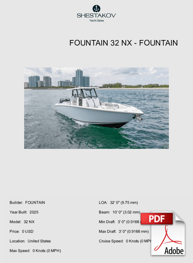 Fountain 32 NX - 32 NX - 2025