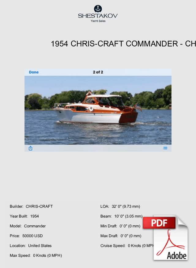 1954 Chris-Craft Commander - Commander - 1954